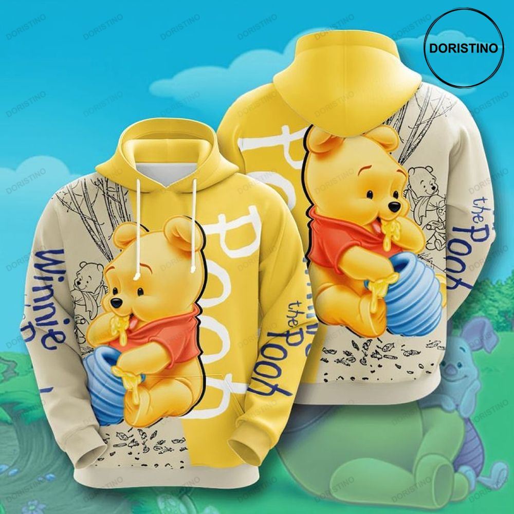 Pooh Bear Winnie The Pooh Limited Edition Awesome 3D Hoodie