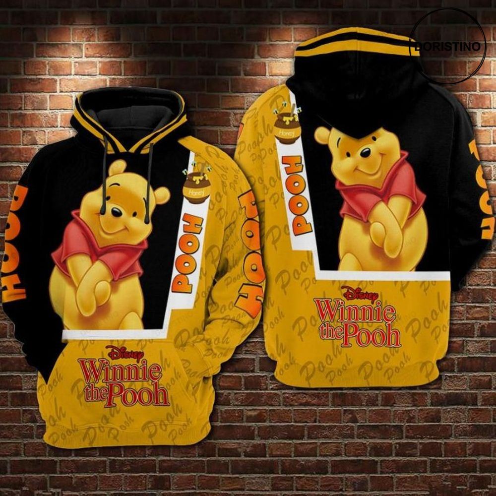 Pooh Honey Cartoon Winnie The Pooh Limited Edition 3d Hoodie