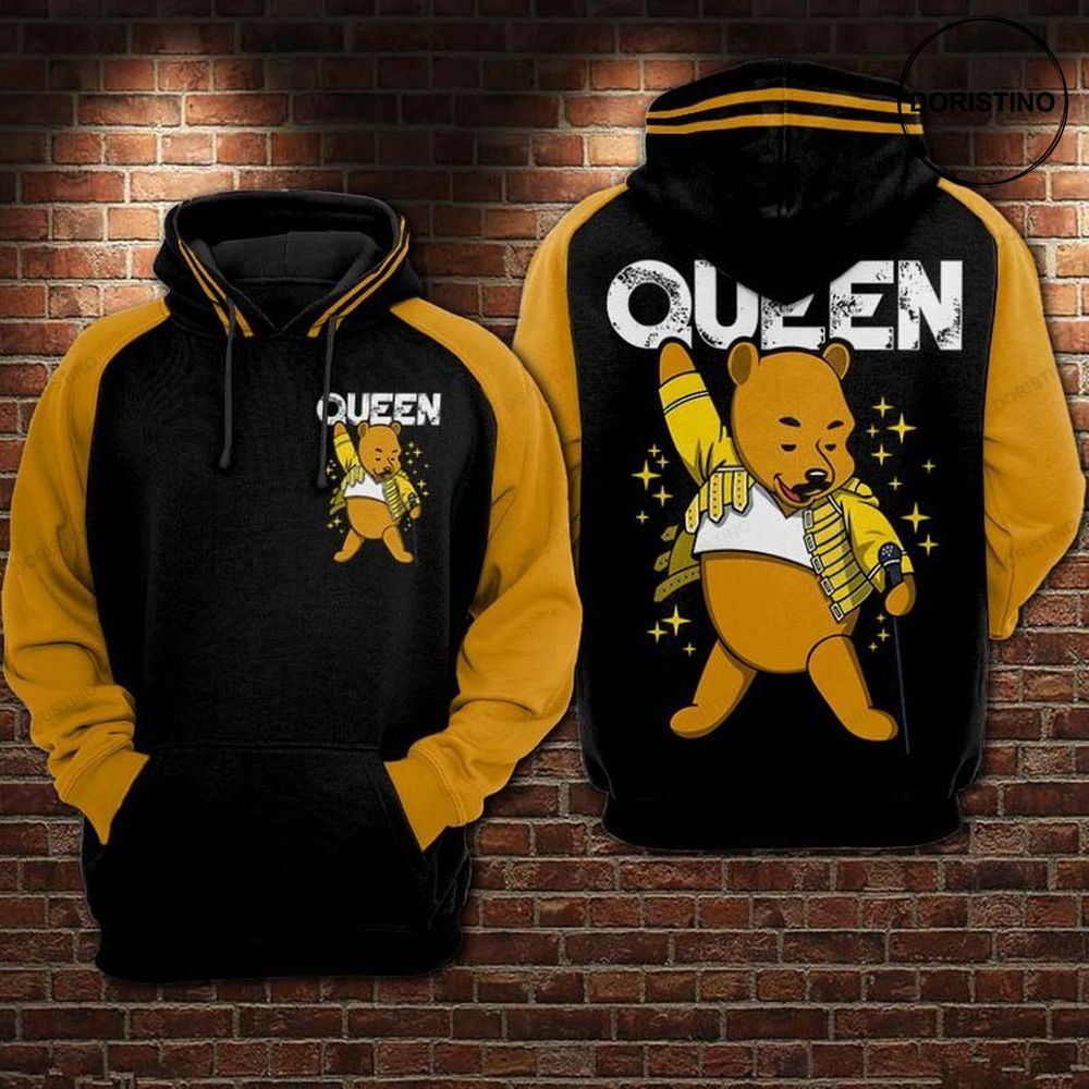 Pooh Queen Awesome 3D Hoodie