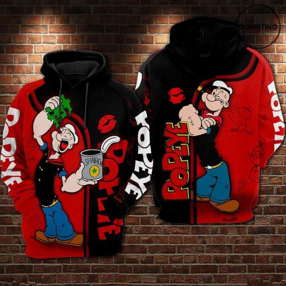 Popeye The Sailor Man All Over Print Hoodie