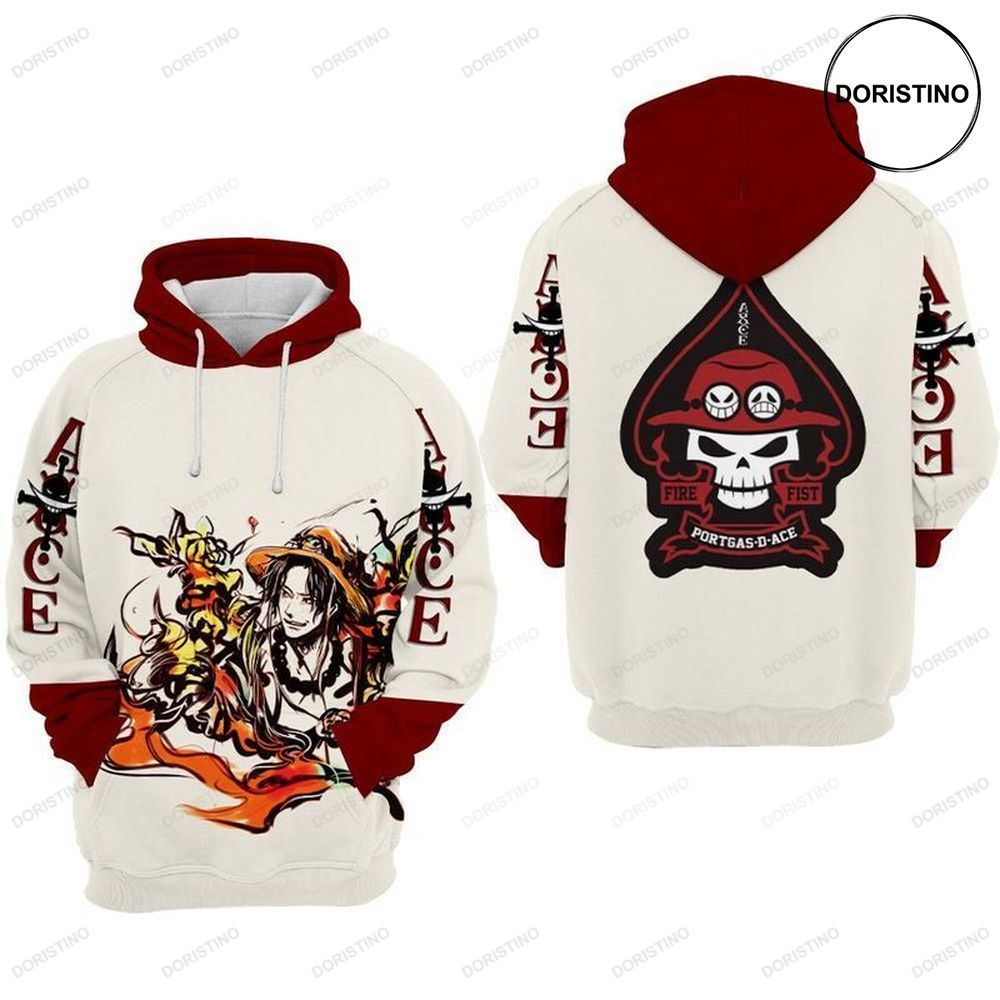 Portgas D Ace One Piece All Over Print Hoodie