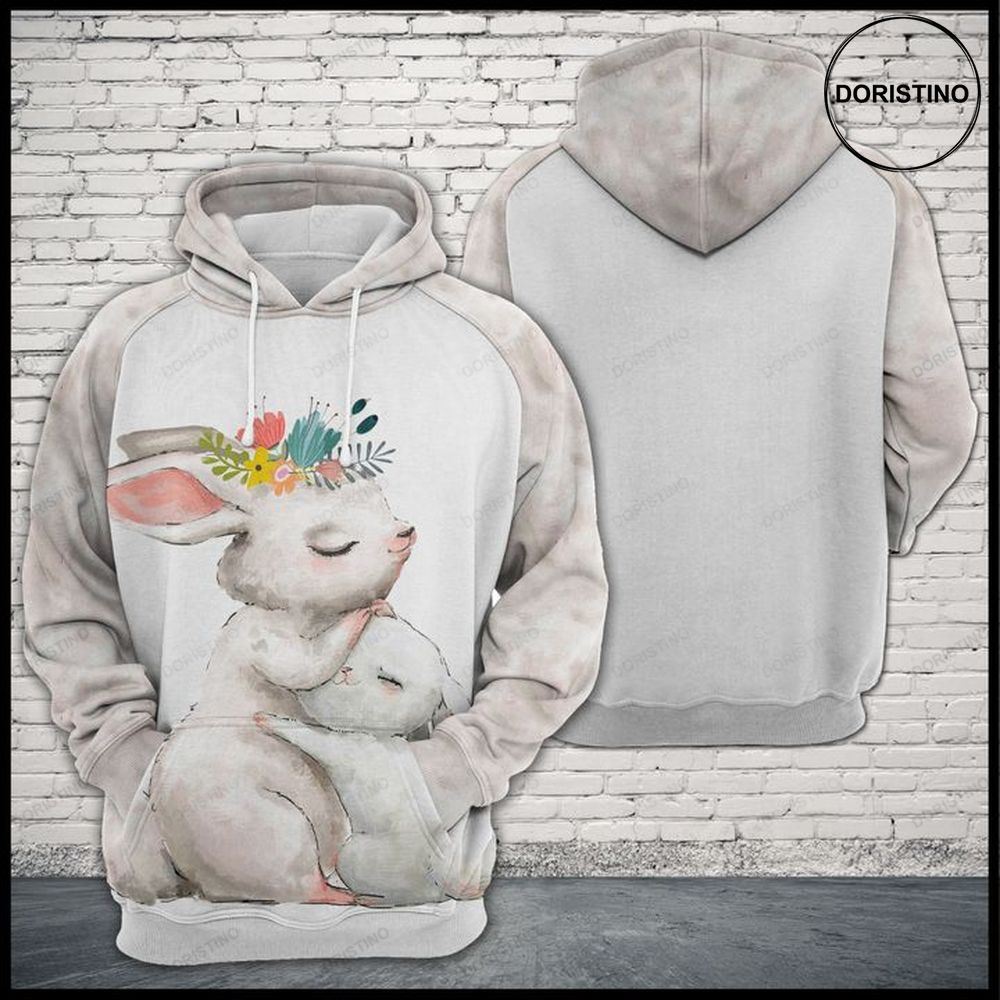 Rabbit Family All Over Print Hoodie
