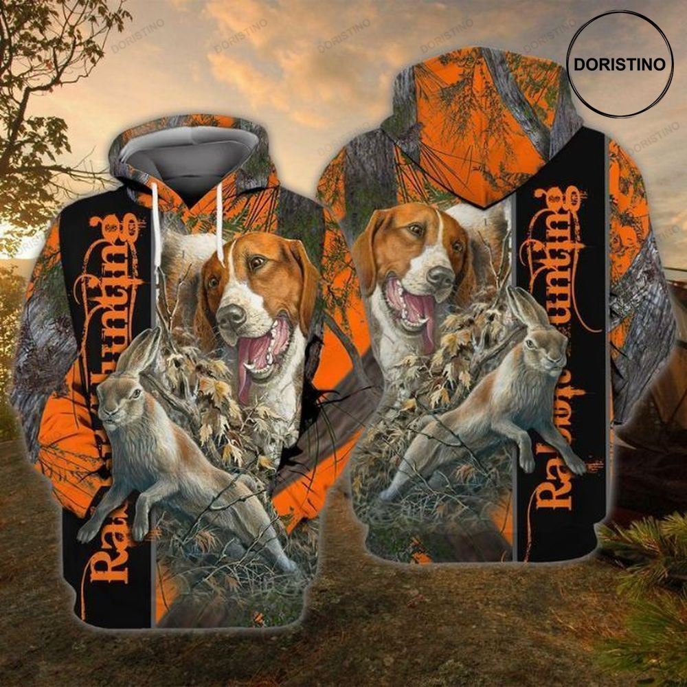 Rabit Hunting Dog Awesome 3D Hoodie