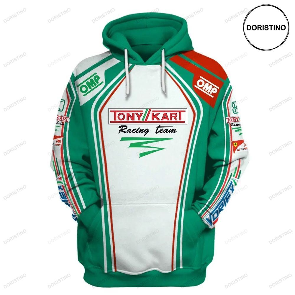 Racer Tony Kart Gift Racing Logo Brand F1 Style Awesome 3D Hoodie