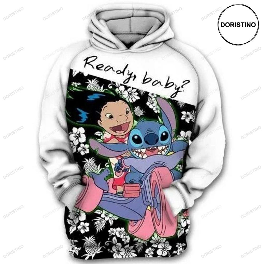Ready Baby Lilo And Stitch All Over Print Hoodie