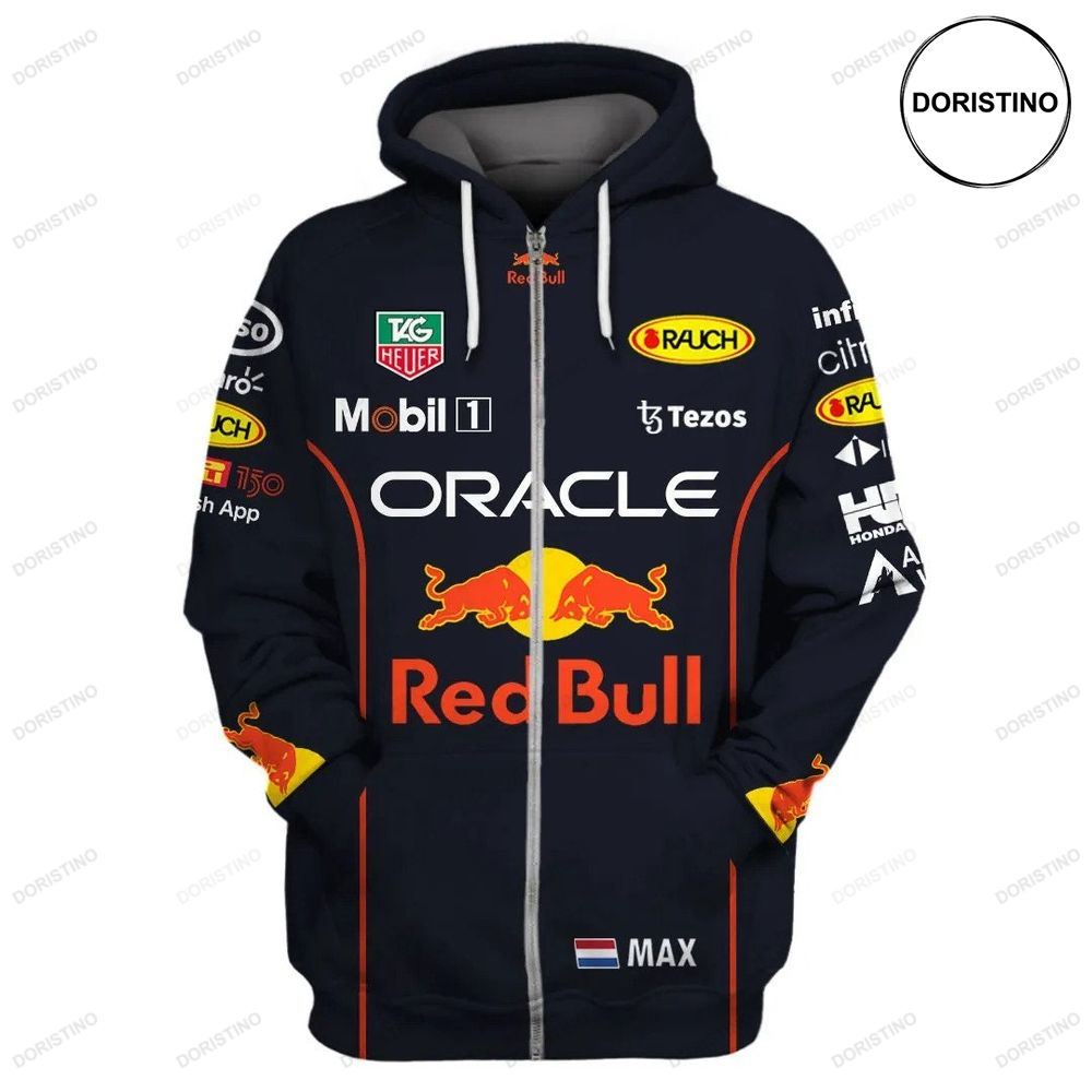 Red Bull Oracle F1 Racing Team Red Bull Max Team Awesome 3D Hoodie
