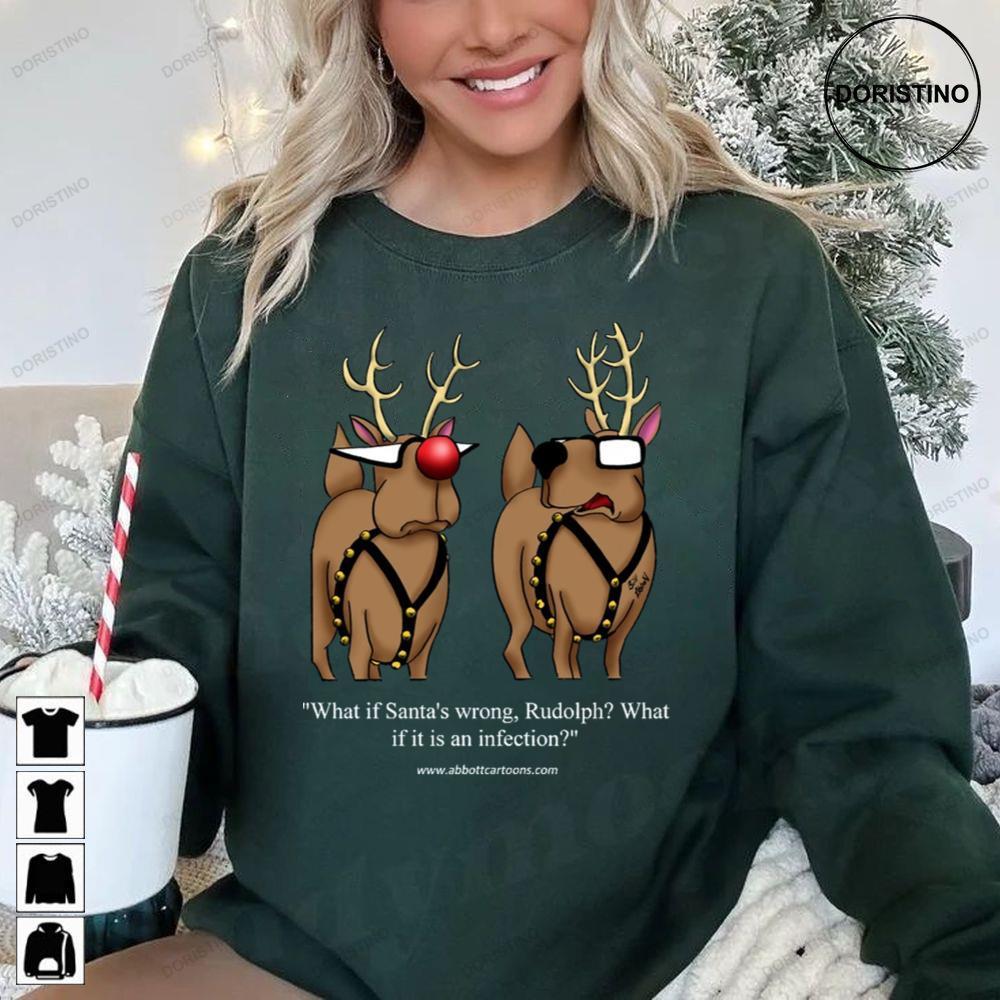 Funny Christmas Holiday Reindeer Cartoon 2 Doristino Limited Edition T-shirts