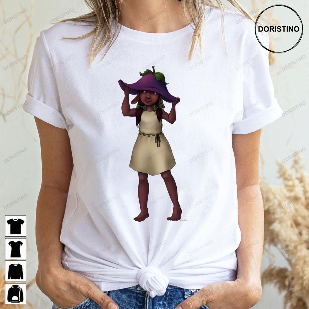 Little Gnome With Plum Hat Trending Style