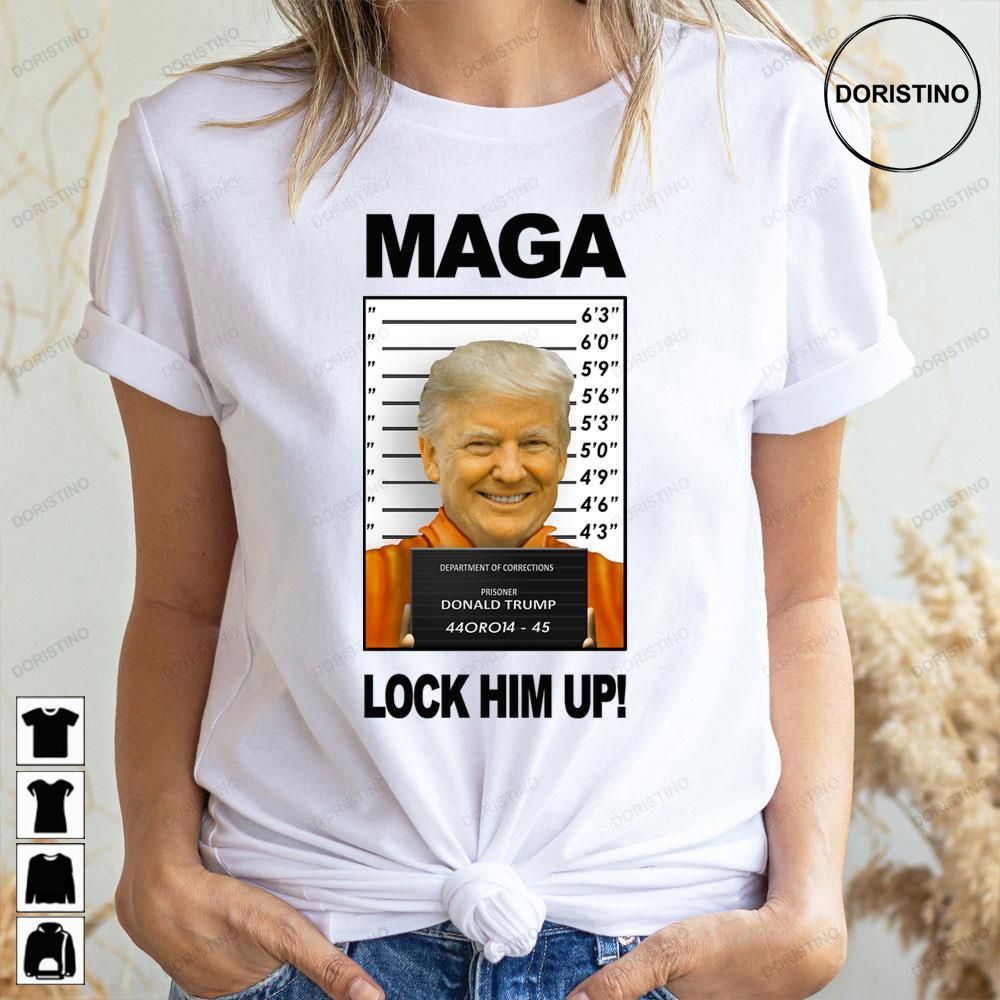 Maga Donald Trump Prison Mugshot Moron 45 Limited Edition T-shirts