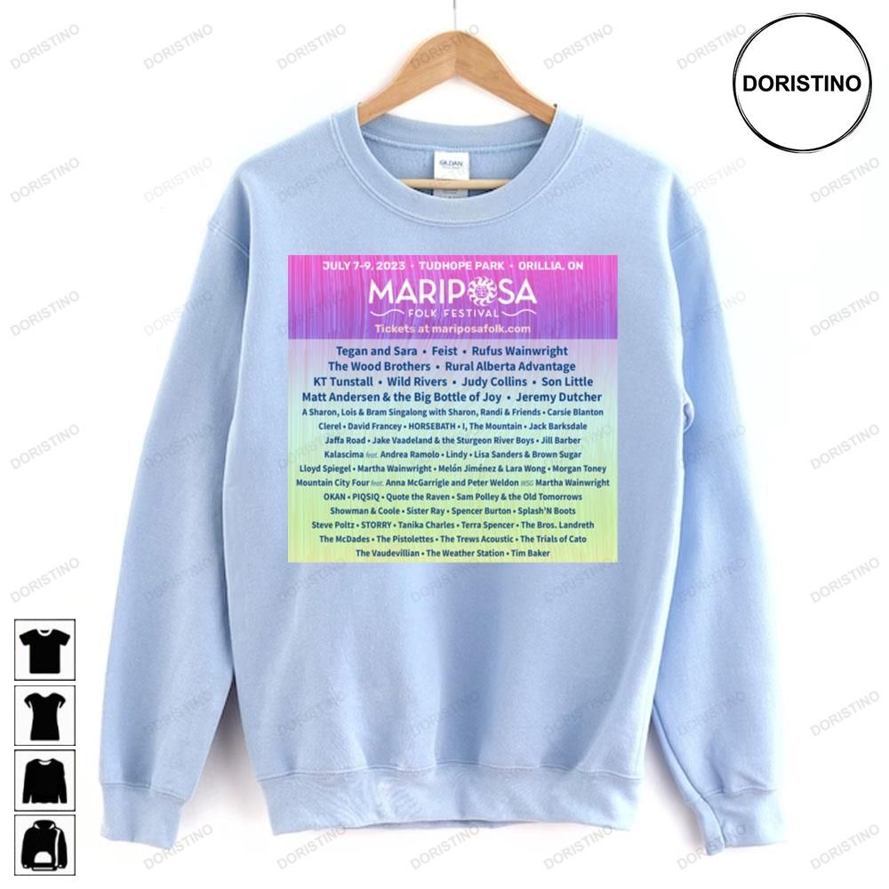 Mariposa Folk Festival Rufus Wainwright Limited Edition T-shirts