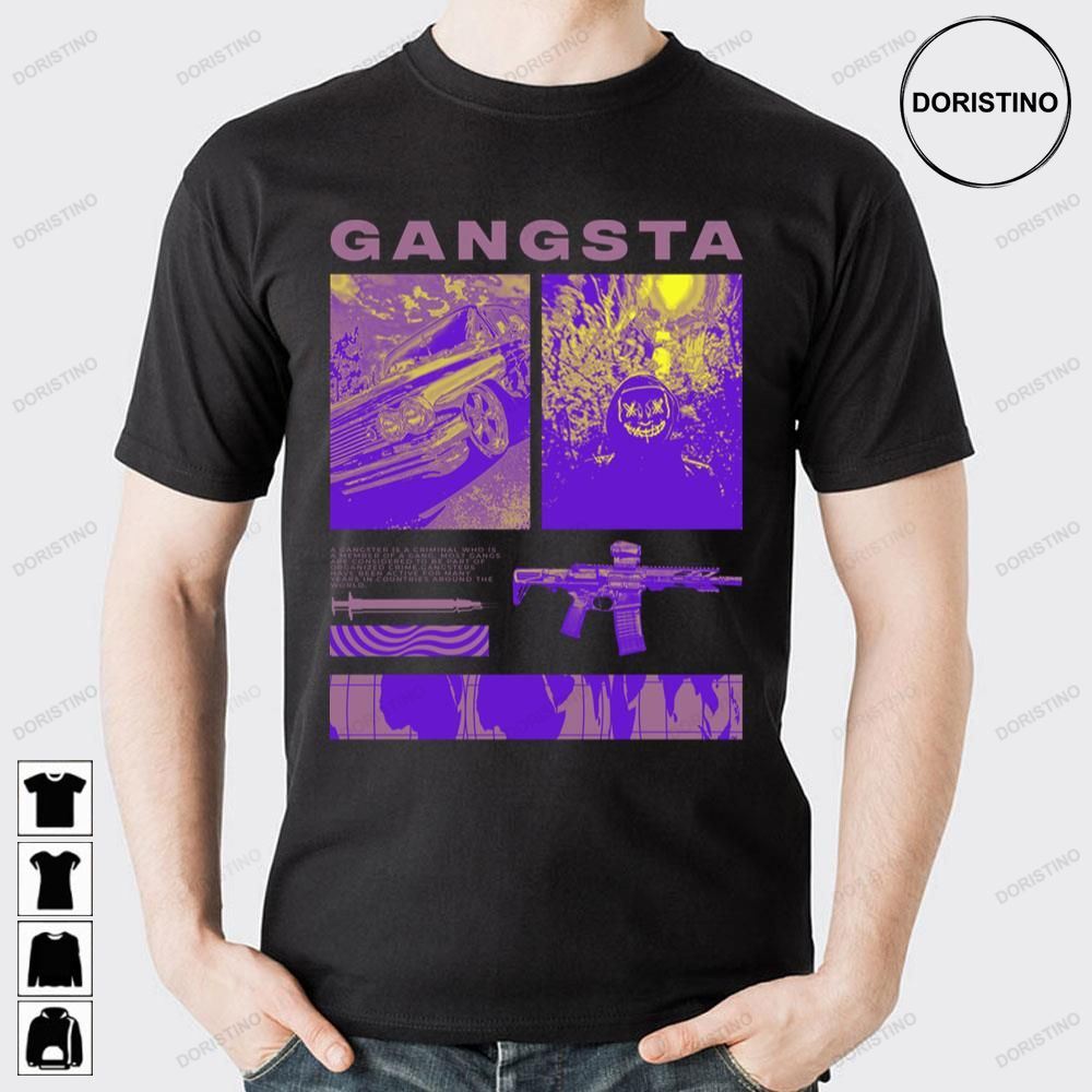 Gangsta Rap Acidic Racing Trippy Psychedelic Digital Art Awesome Shirts