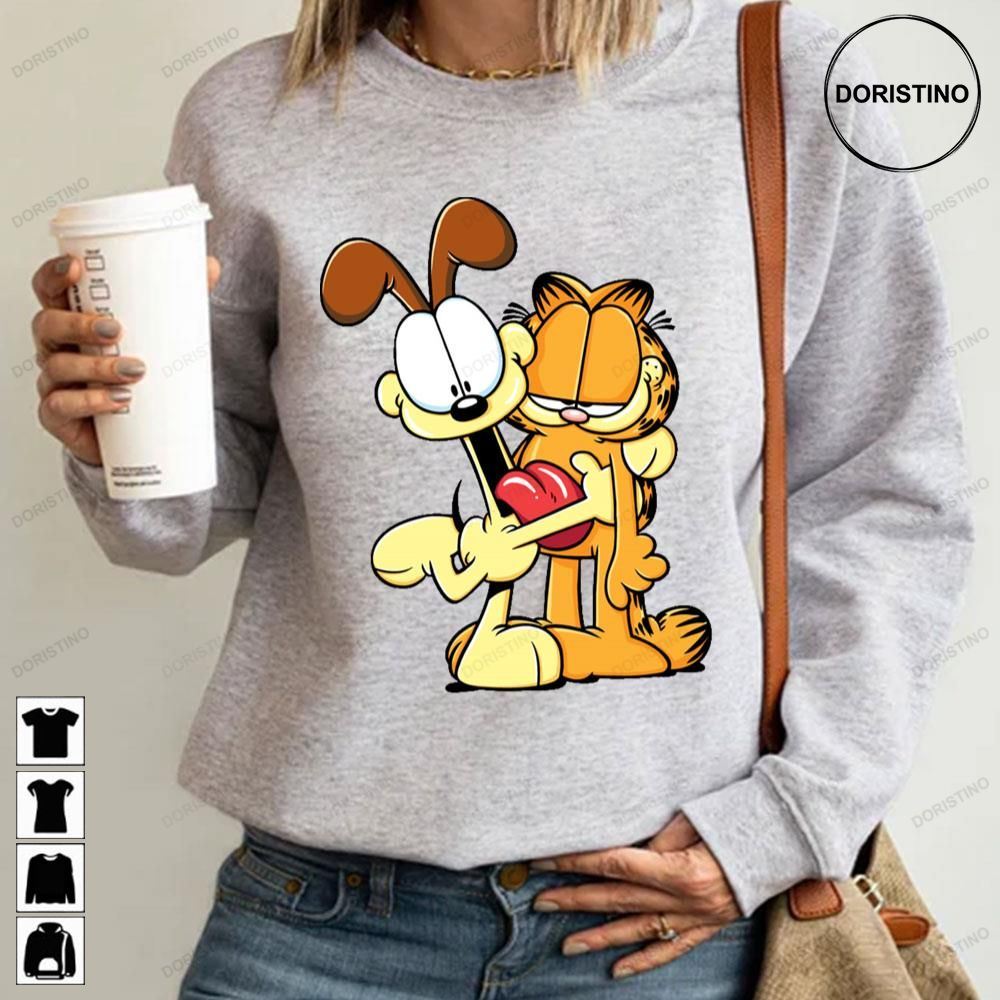 Garfield And Odie Odie Garfield Snoopy Comics Dog Limited Edition T-shirts