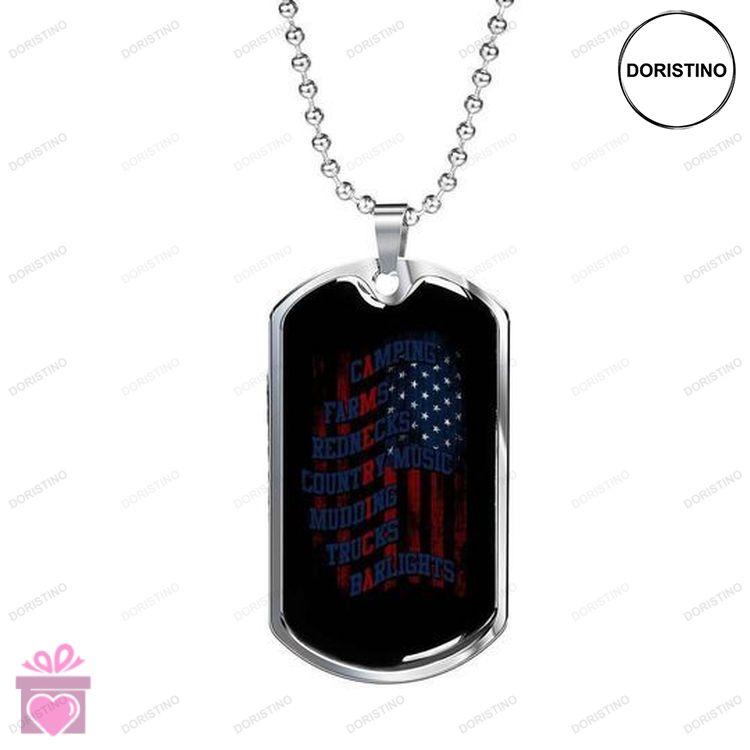 Dad Dog Tag Custom Picture Fathers Day Independence Day Gift For Dad Necklace Doristino Limited Edition Necklace