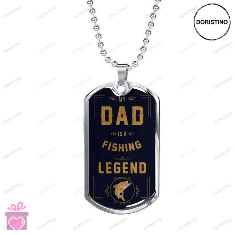 Dad Dog Tag Custom Picture Fathers Day My Dad Always Hard For My Batter Future Dog Tag Necklace Gift Doristino Limited Edition Necklace