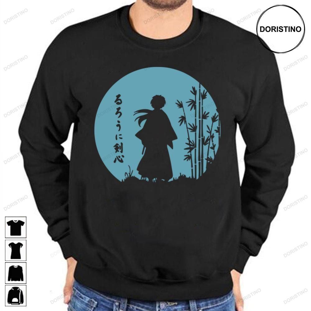 Retro Vintage Blue Rurouni Kenshin Limited Edition T-shirts
