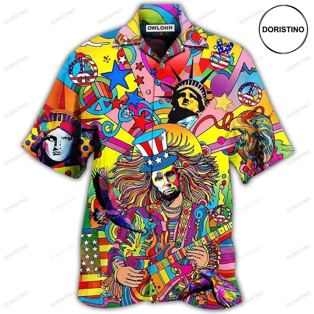 Hippie America Colorfull Limited Edition Hawaiian Shirt