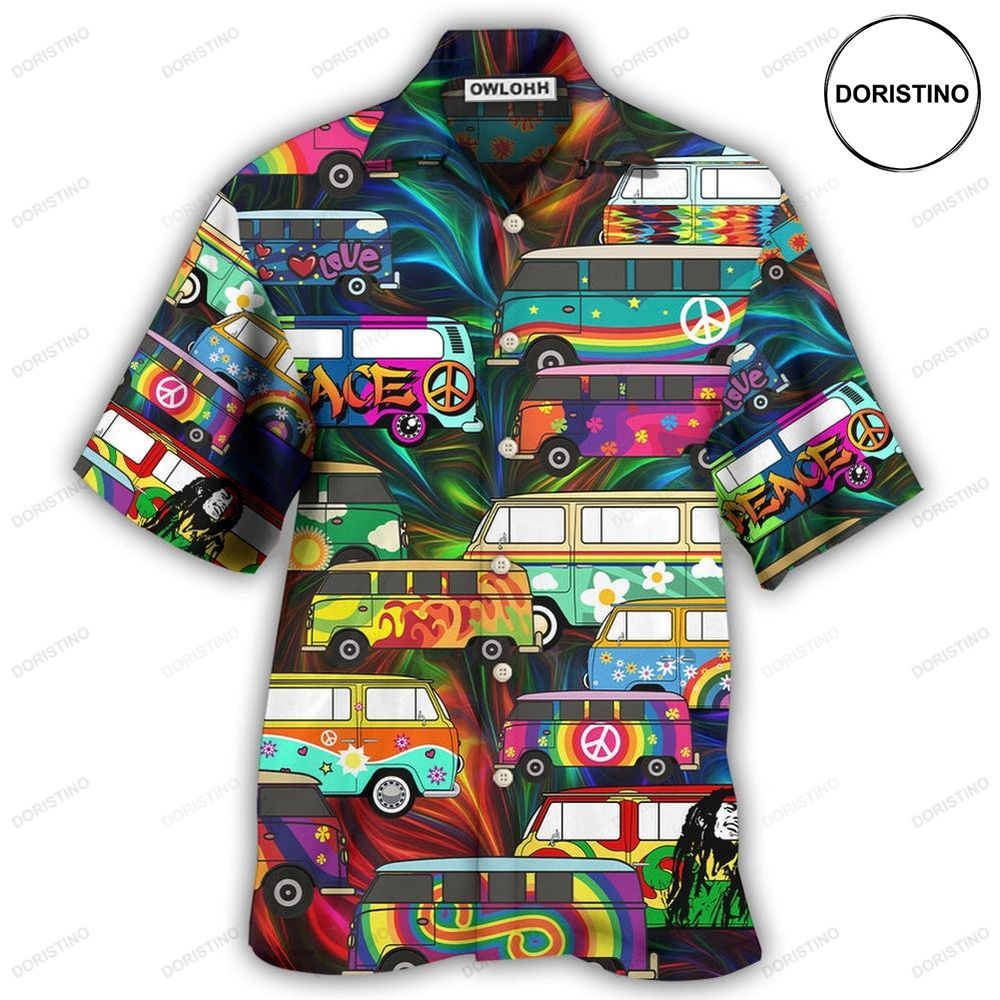 Hippie Bus Colorful Limited Edition Hawaiian Shirt
