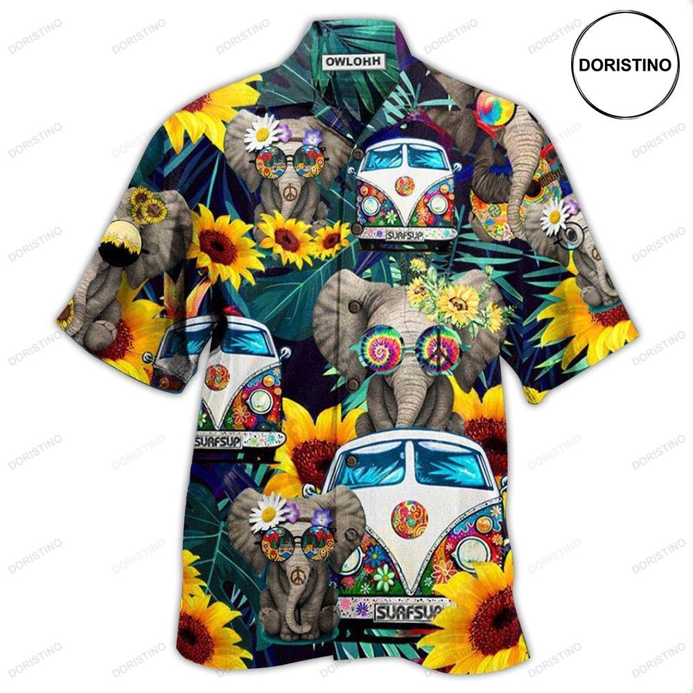 Hippie Elephant Wonderful Camping Limited Edition Hawaiian Shirt