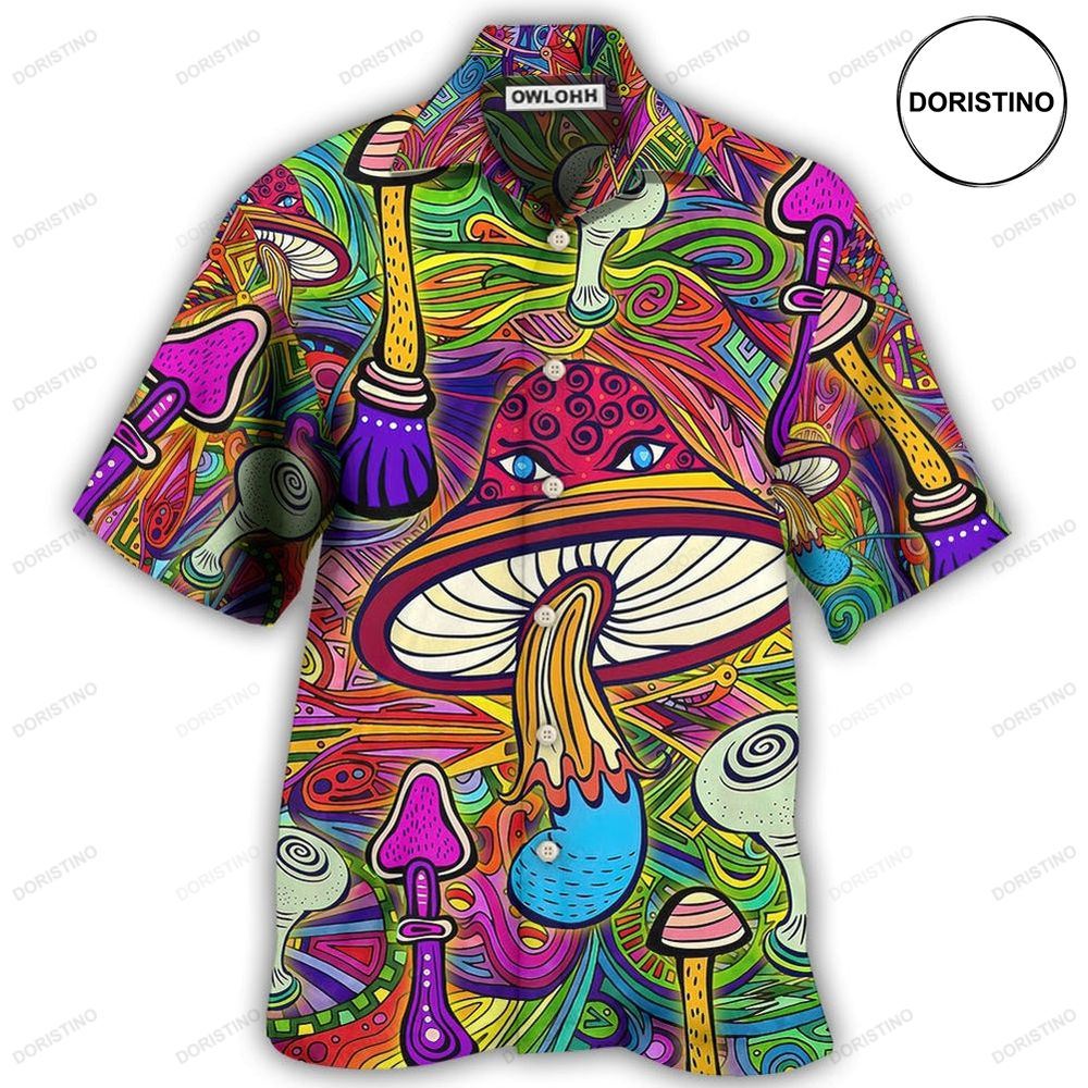 Hippie Mushroom Hypnotizing Limited Edition Hawaiian Shirt