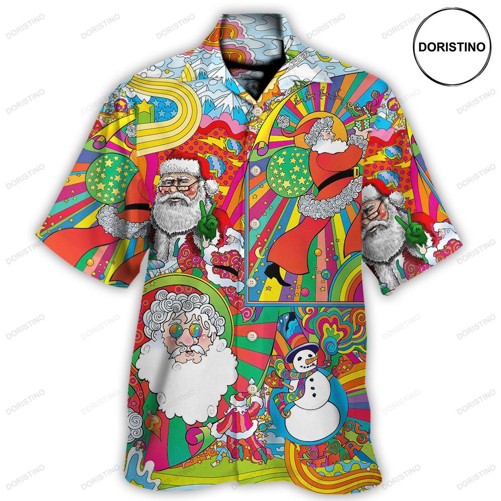 Hippie Santa Merry Xmas Limited Edition Hawaiian Shirt