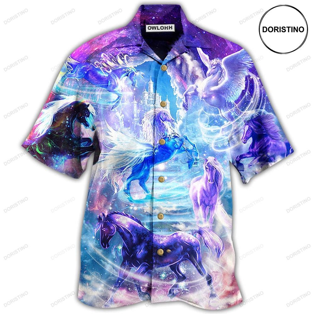 Horse Fly To The Galaxy Hawaiian Shirt