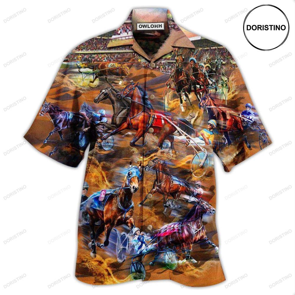 Horse Harness Racing Life Is Better At The Races Awesome Hawaiian Shirt