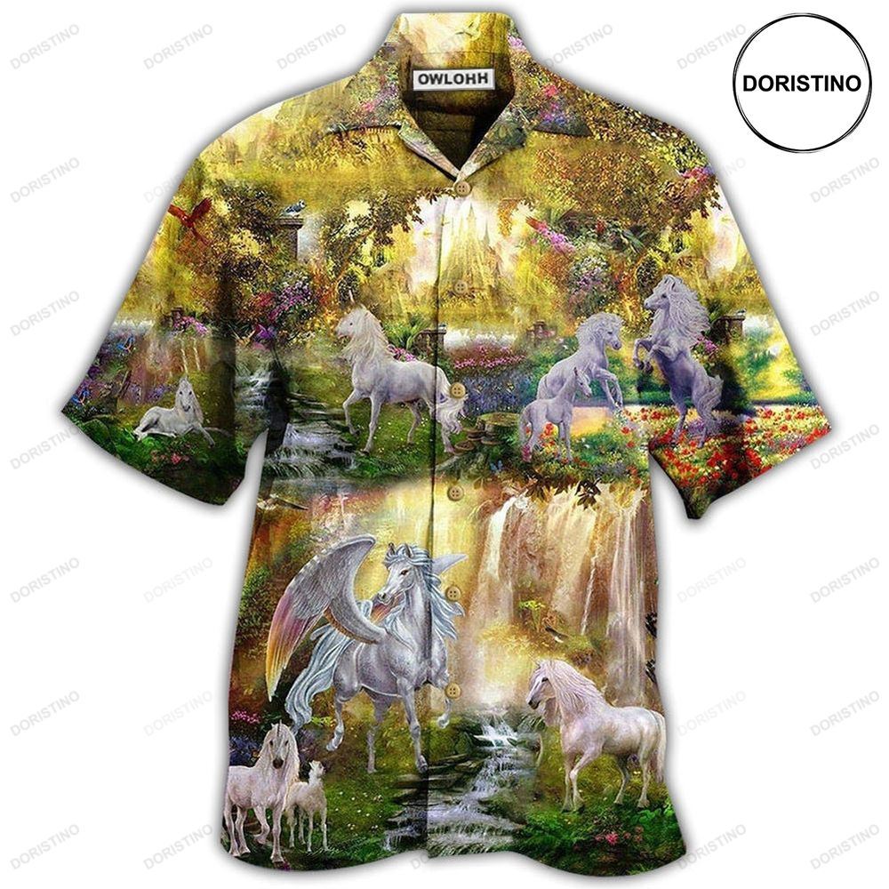 Horse Mysterious Paradise Hawaiian Shirt