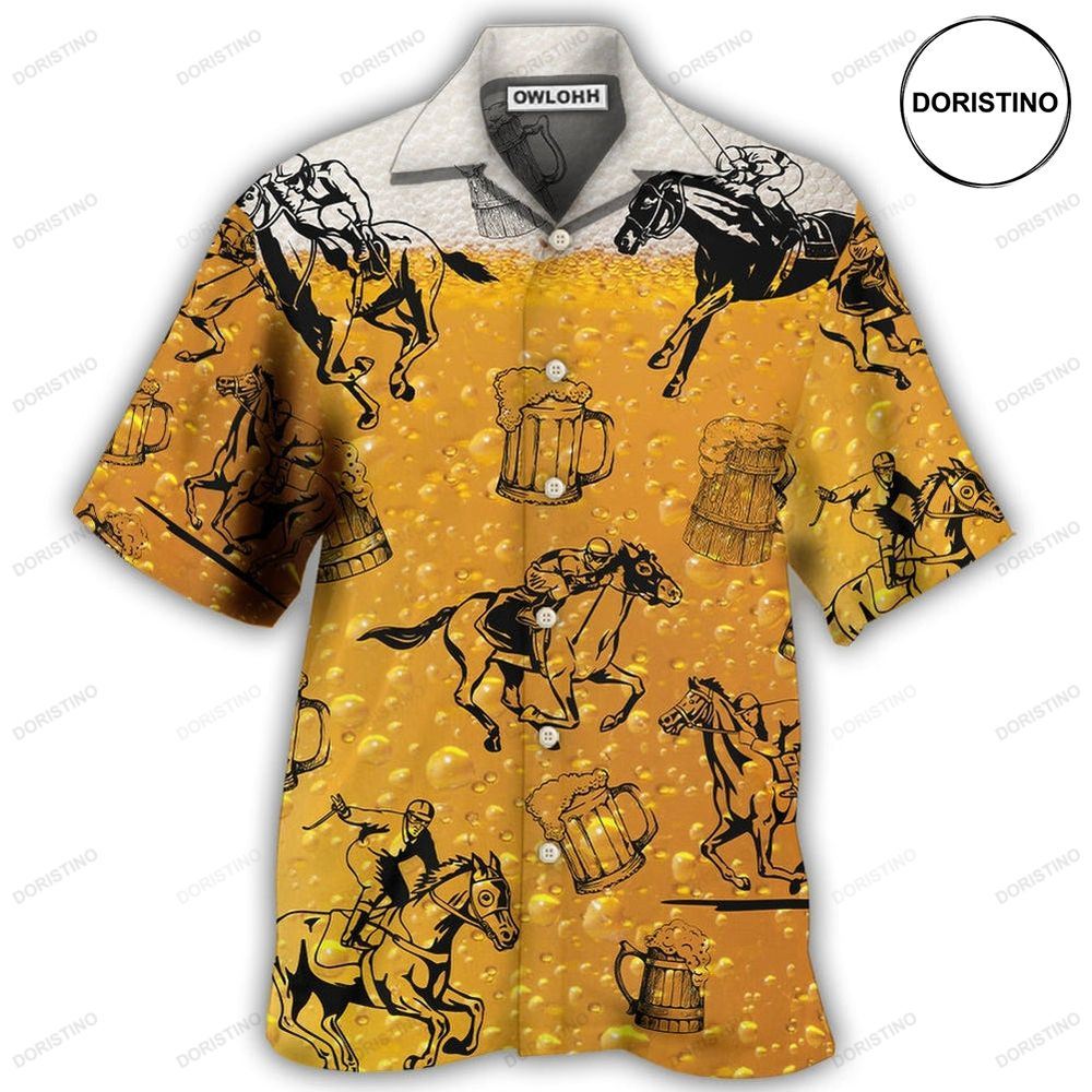 Horse Racing And Beer Limited Edition Hawaiian Shirt