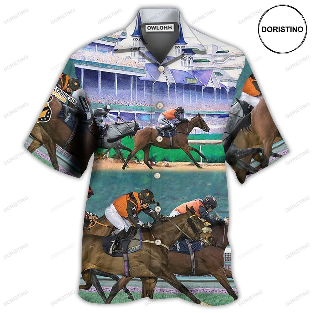 Horse Racing So Cool Awesome Hawaiian Shirt