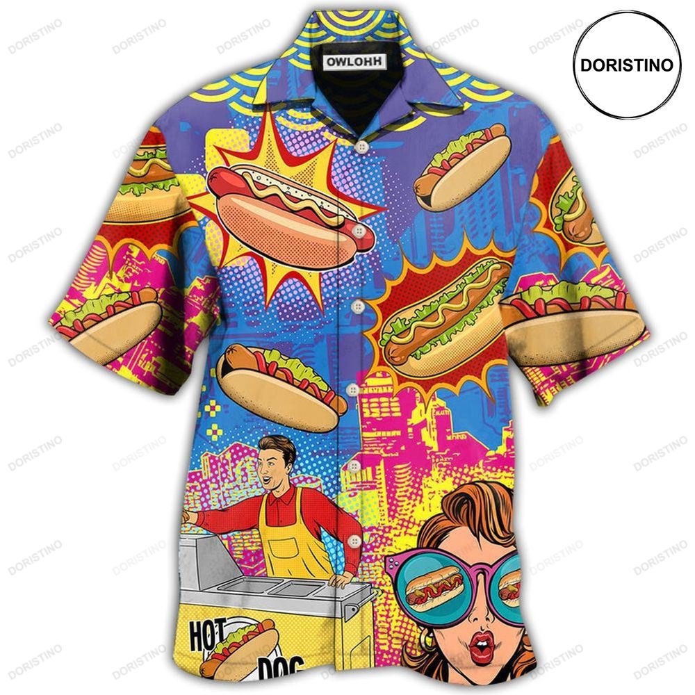 Hot Dog Pop Art Cool Limited Edition Hawaiian Shirt