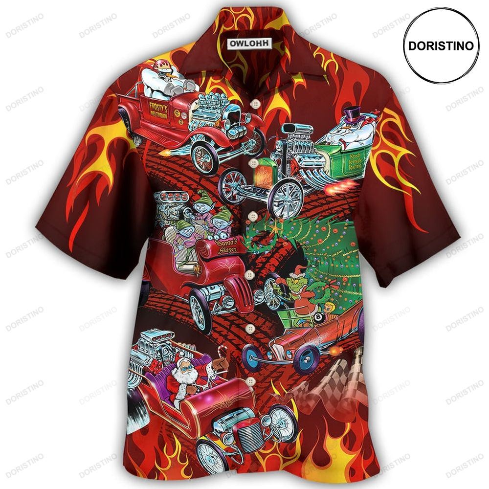 Hot Rod Merry Christmas Red Limited Edition Hawaiian Shirt