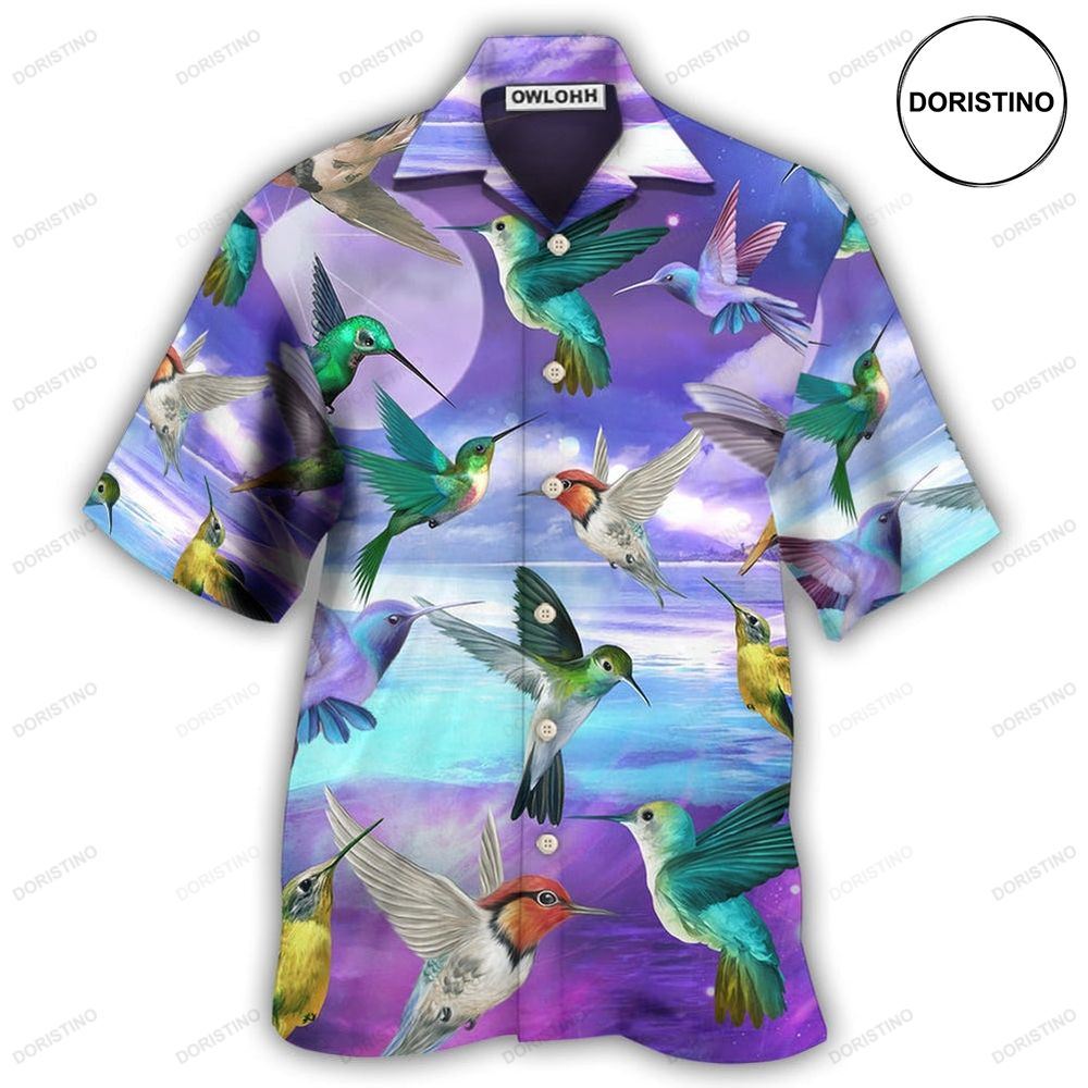 Hummingbird In A Fantasy World Awesome Hawaiian Shirt