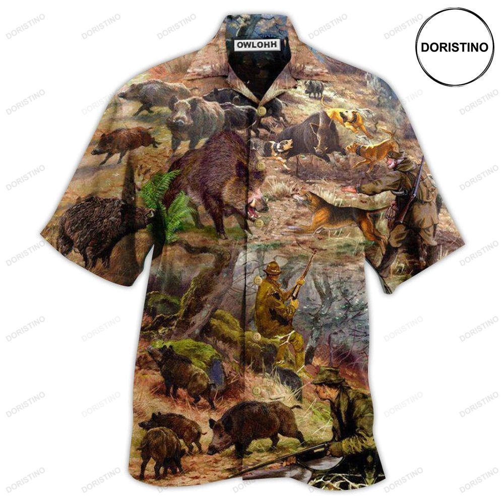 Hunting All Care About Is Hunting And Maybe 3 People Hawaiian Shirt