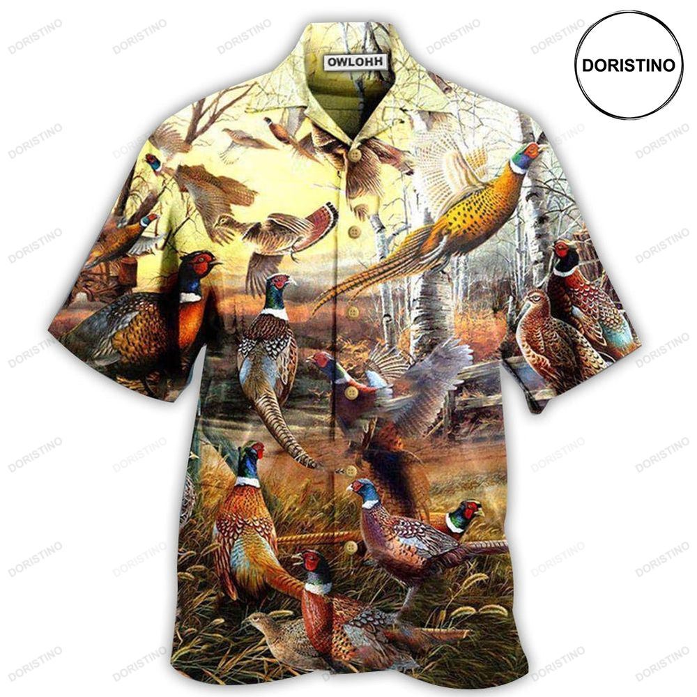 Hunting Animals Its Time For Pheasant Hunting Awesome Hawaiian Shirt