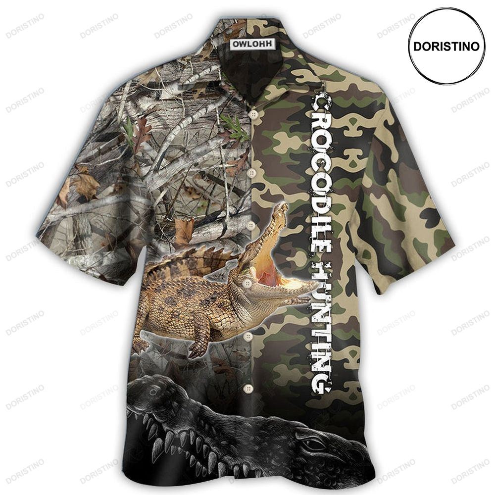 Hunting Crocodile Hunting Camo Limited Edition Hawaiian Shirt