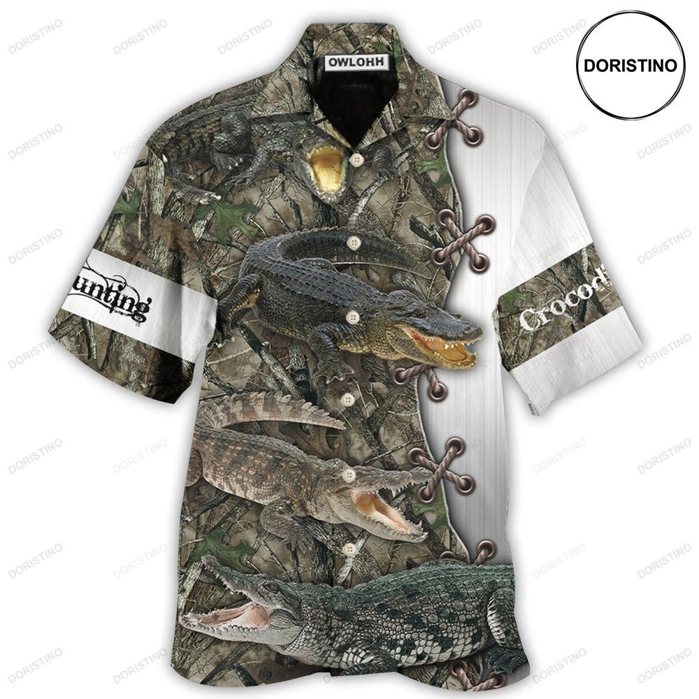 Hunting Crocodile Hunting Cool Hawaiian Shirt