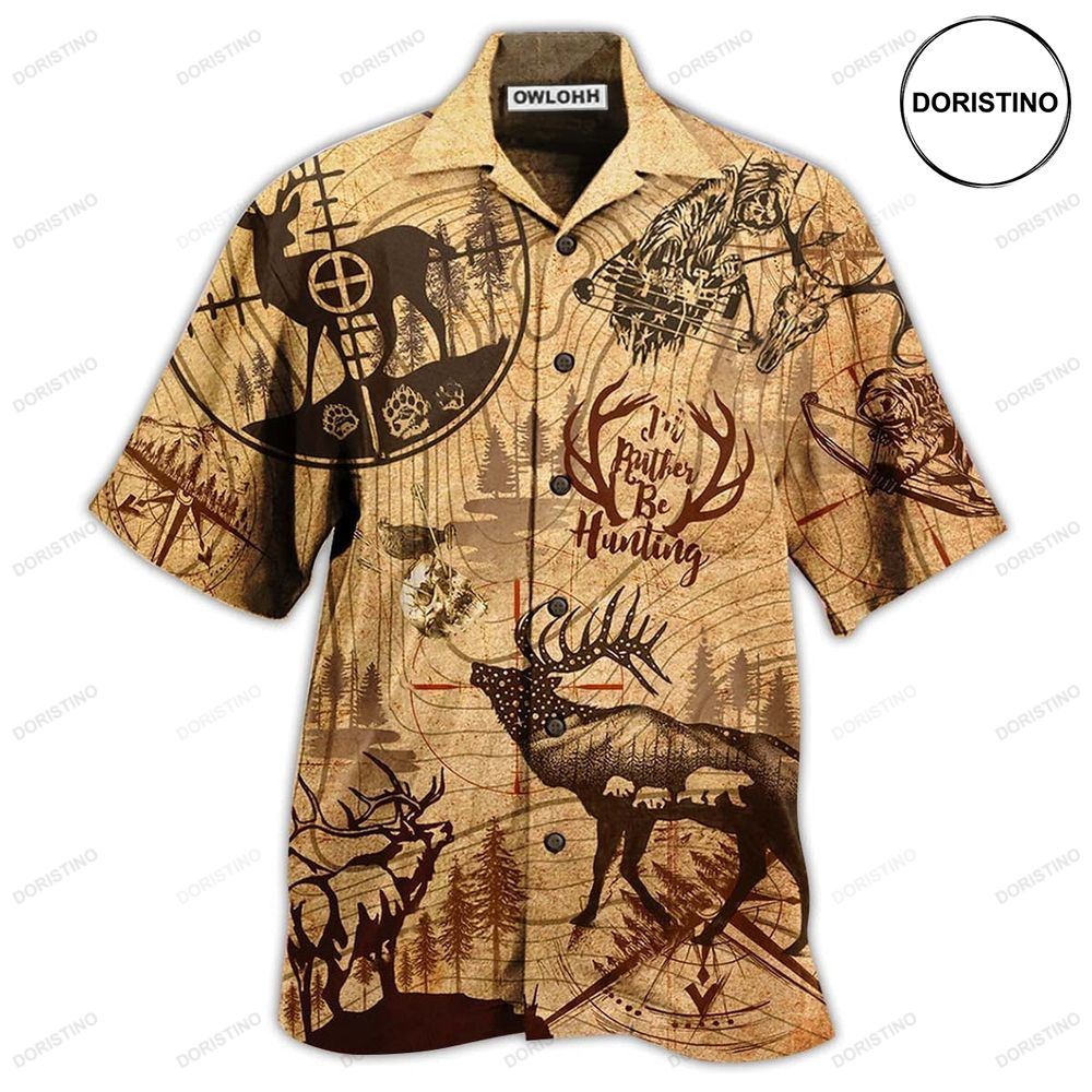 Hunting Deer Vintage Be Awesome Hawaiian Shirt