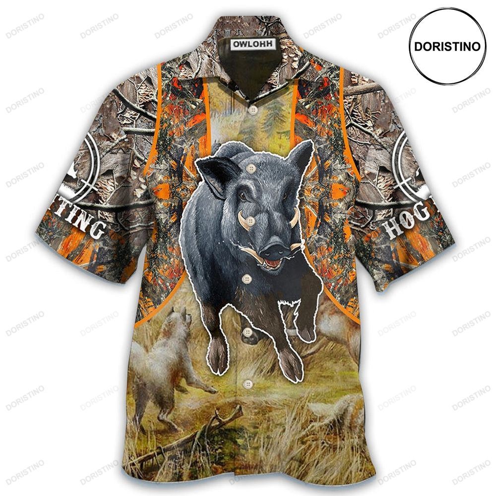 Hunting Hog Hunting Camo Awesome Hawaiian Shirt