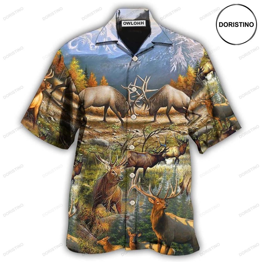 Hunting Love Life Mountain Hawaiian Shirt