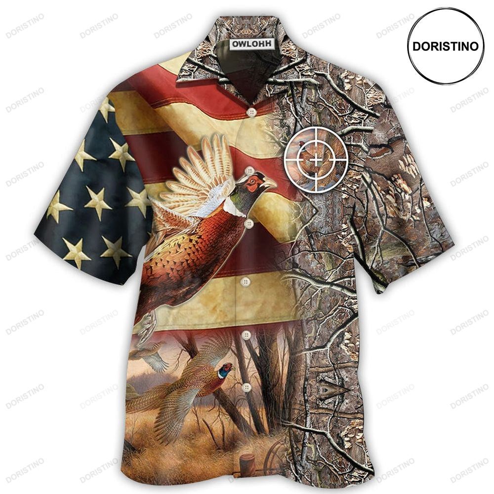 Hunting Pheasant Hunting American Awesome Hawaiian Shirt