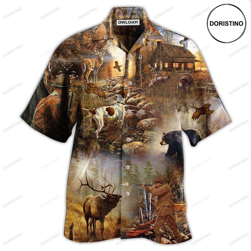 Hunting Rise Shine It's Hunting Time Cool Hawaiian Shirt