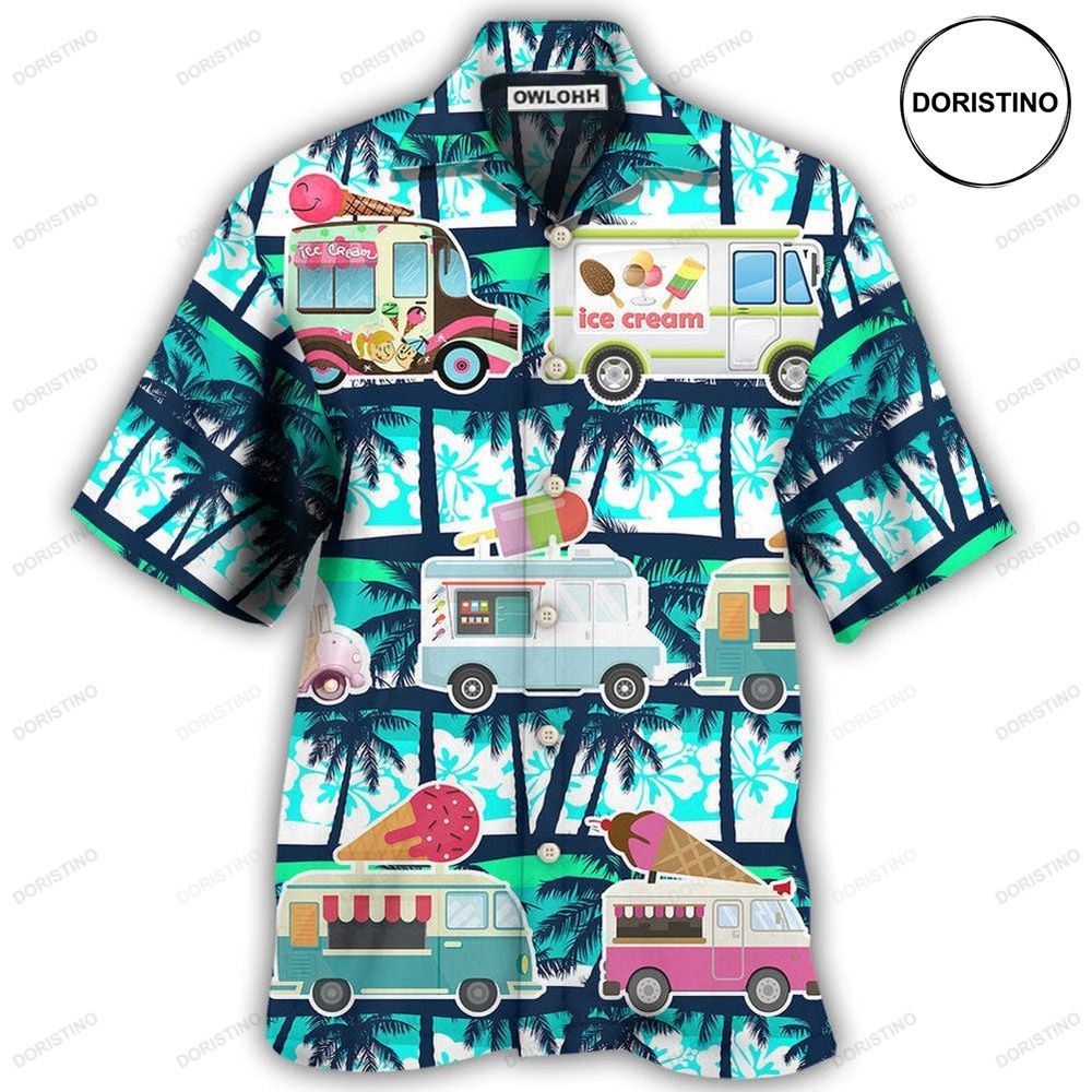 Ice Cream Truck Hot Summer Limited Edition Hawaiian Shirt