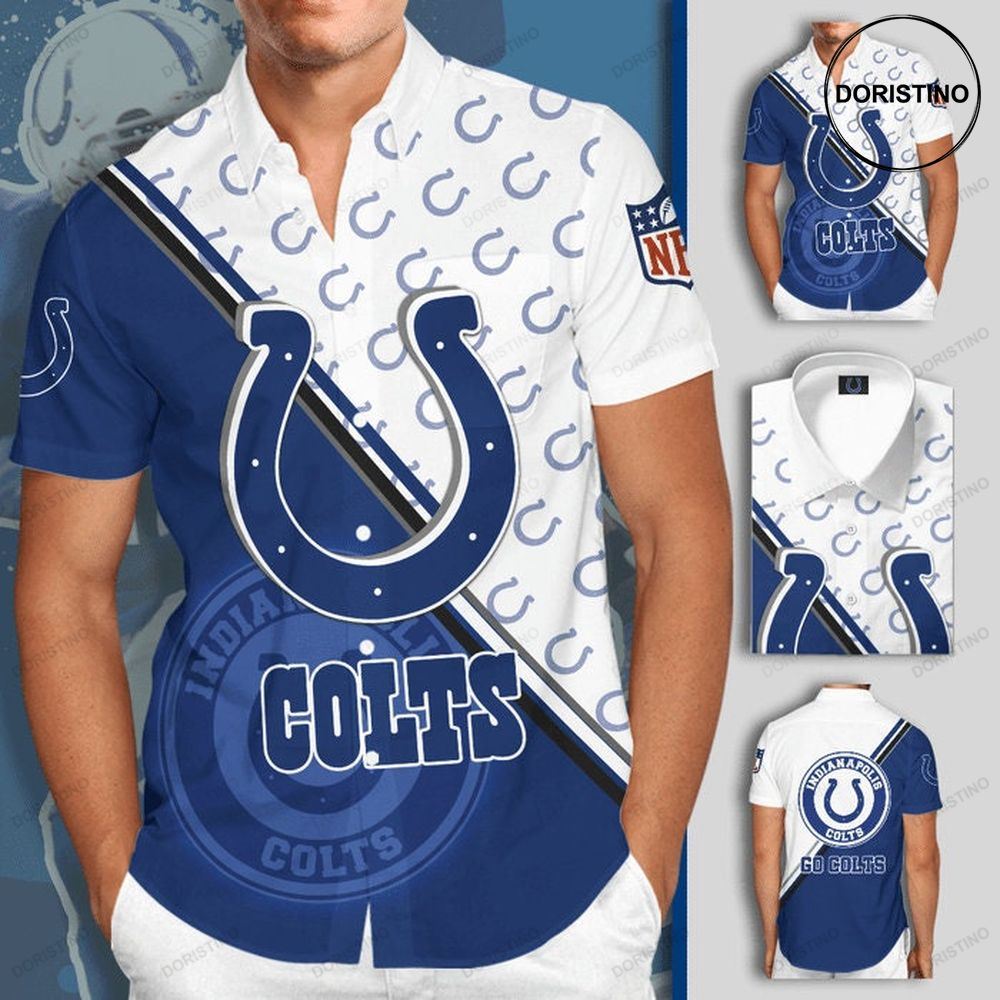 Indianapolis Colts Short Sleeve Hgi087 Hawaiian Shirt