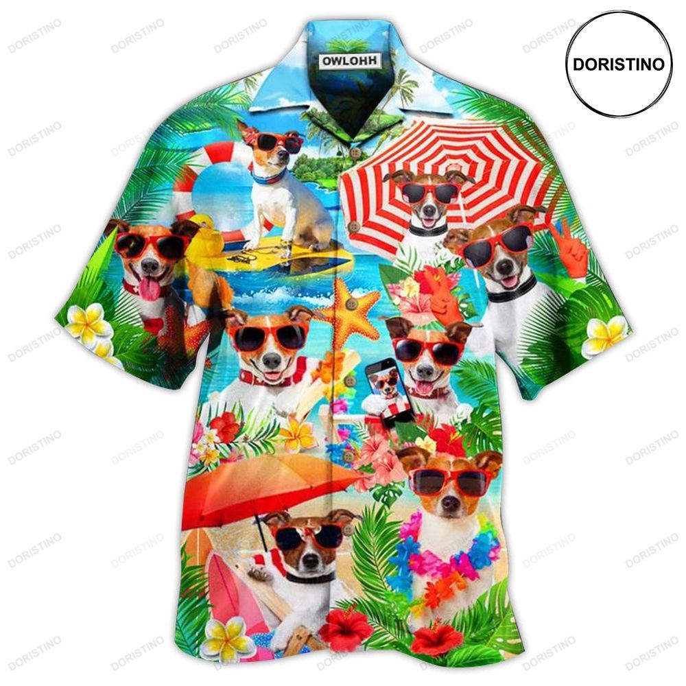 Jack Russell Terrier Dog Love Beach Limited Edition Hawaiian Shirt