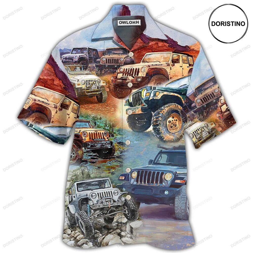 Jeep Painting Jeep Vintage Limited Edition Hawaiian Shirt