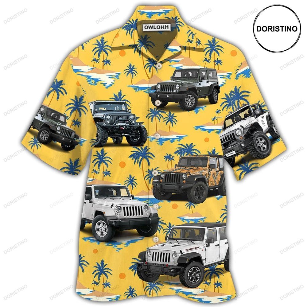 Jeep Stunning Tropical Hawaiian Shirt