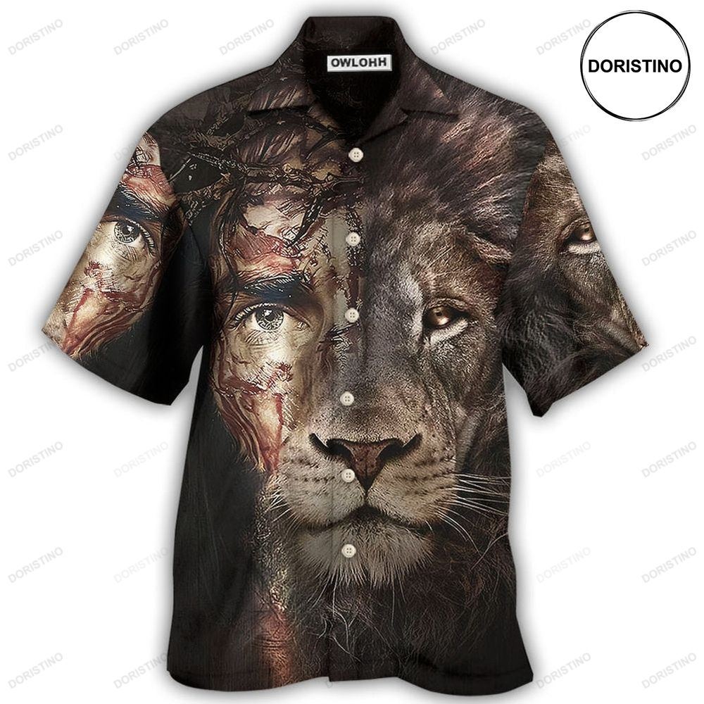 Jesus And Lion Limited Edition Hawaiian Shirt