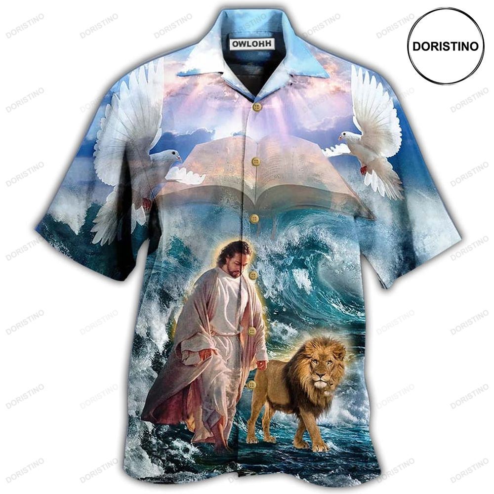 Jesus Lion I Found My Peace Jesus Awesome Hawaiian Shirt