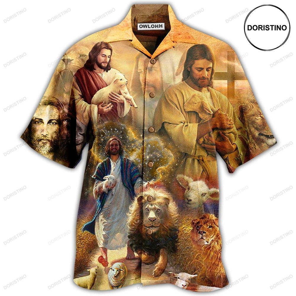 Jesus Saves Animals And Loves Animals Awesome Hawaiian Shirt