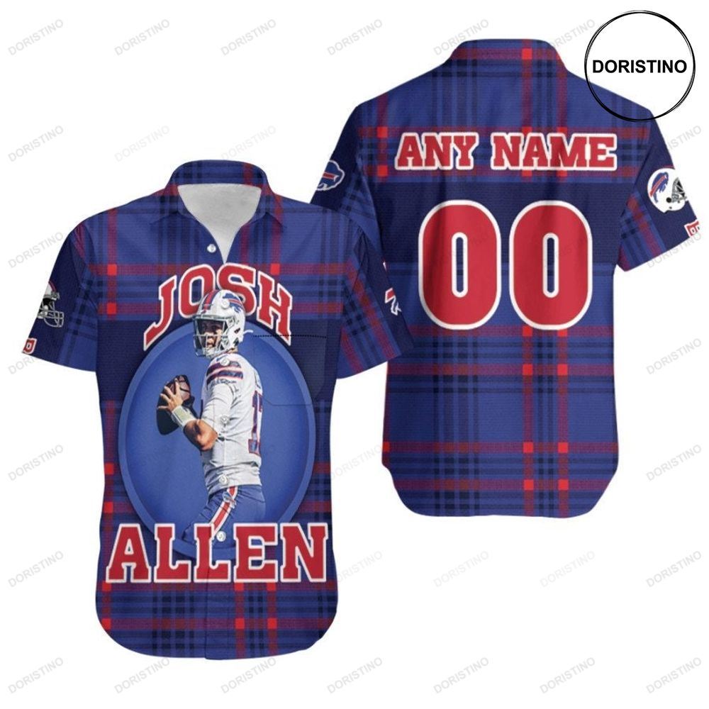 Josh Allen 17 The Most Valuable Player Nfl Buffalo Bills 3d Custom Name Number Gift For Bills Fans Hawaiian Shirt